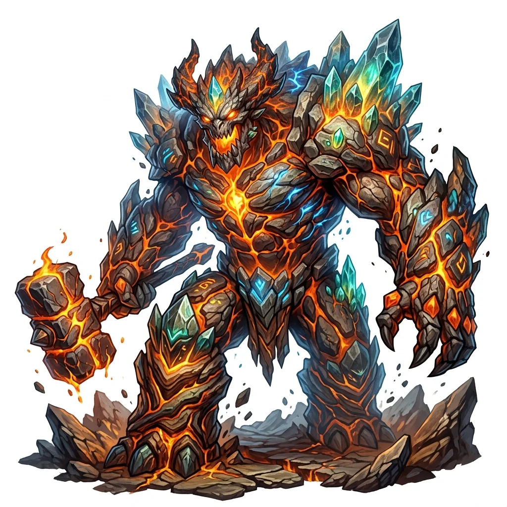Titan Primordial - Monstre  Daggerheart SRD Tier 4 | Bestiaire JDR
